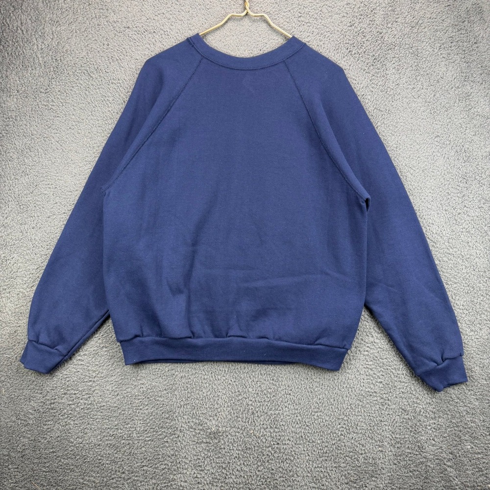 Tultex Maximum Sweats‎ Mens Large Navy Blue Vintage 90s Made in USA Sweatshirt